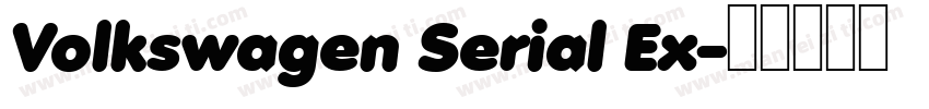 Volkswagen Serial Ex字体转换